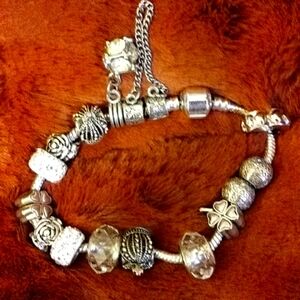 Charm bracelet in style of Pandora